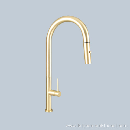 Sink wash basin switch handle golden telescopic faucet